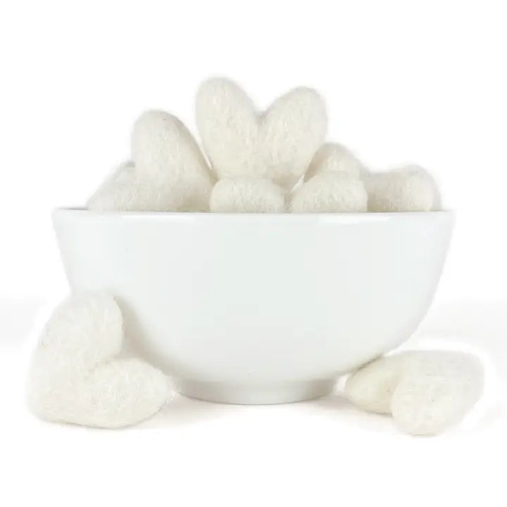 Wool Felt Hearts