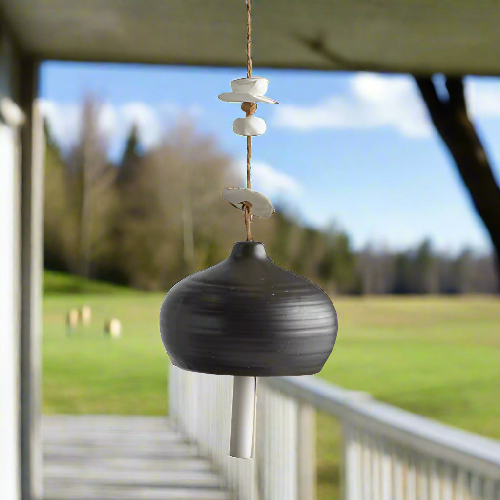 Black Ceramic Windchime