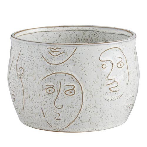 Abstract Face Pot