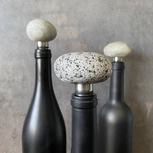 Beach Stone Wine Stopper