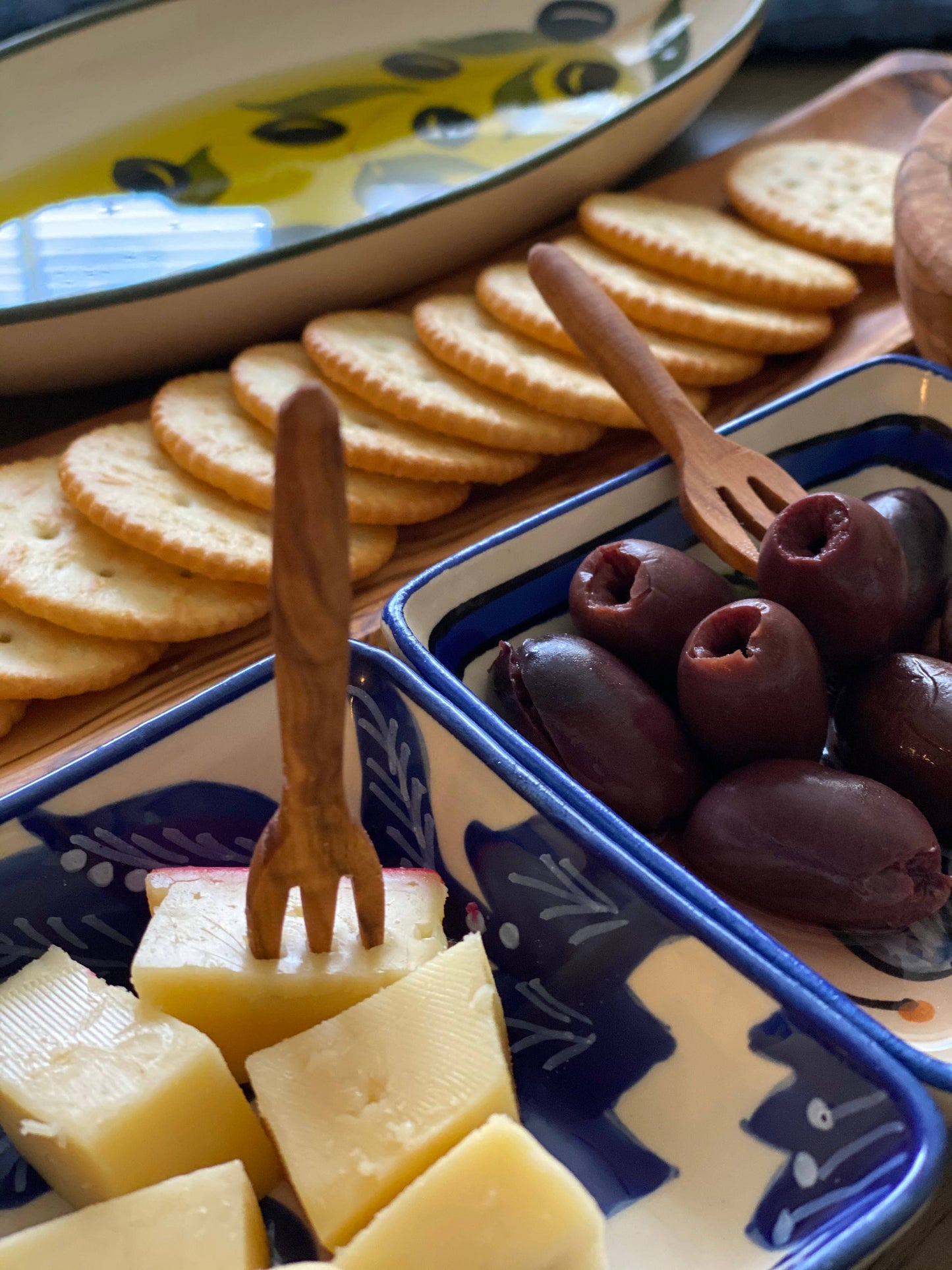 Olive Wood Appetizer Fork