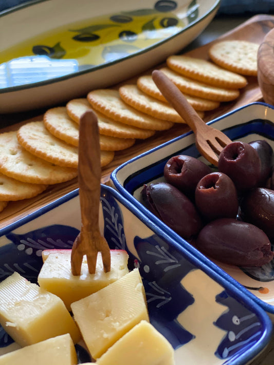 Olive Wood Appetizer Fork