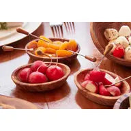 Italian Olivewood Aperitivo Fork Set