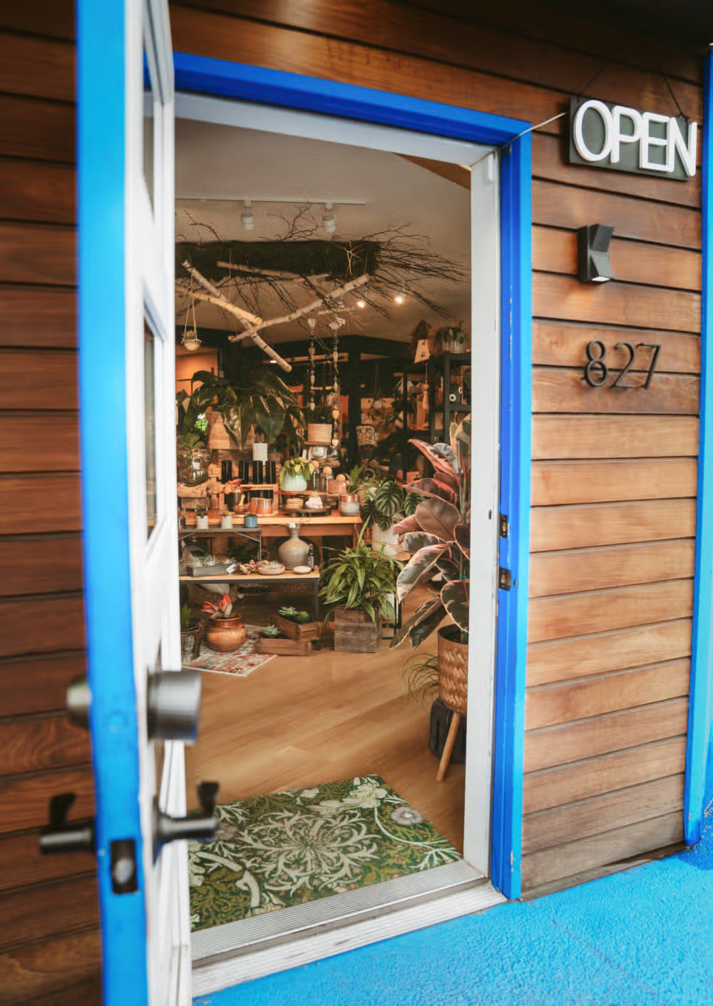 The front door of INSIDE on East 1st Street in Port Angeles